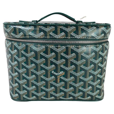 green goyard vanity case|Goyard Muse Vanity Case Coated Canvas Green 25830720.